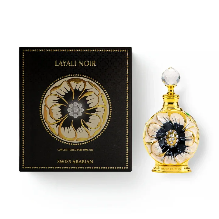 Layali Noir Concentrated Perfume Oil 15ml | Swiss Arabian